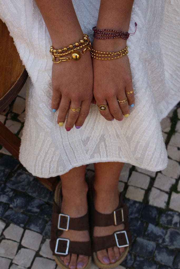 Pulseira Dotted Gold