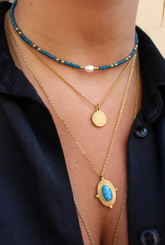 Turquoise Stone Necklace